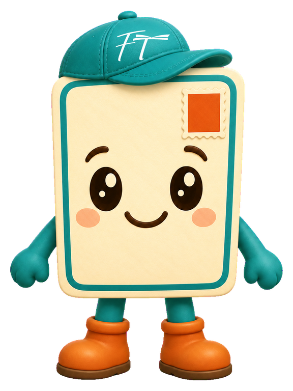 Flick, the Flicktora postcard mascot